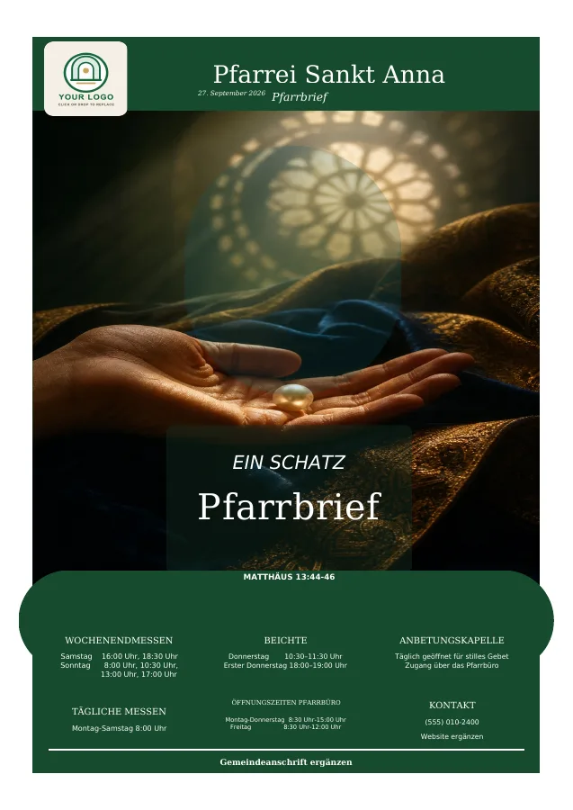 Bibelvers im Mittelpunkt