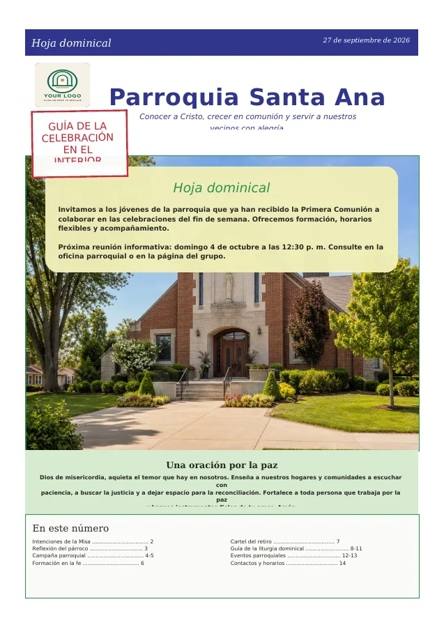 Vida parroquial y contenidos