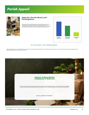 Full Appeal Progress and Seasonal Feature bulletin page design
