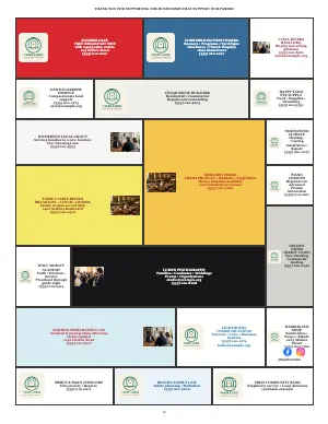 Full Sponsor Mosaic — Community Services bulletin page design