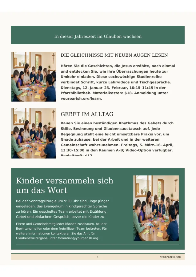 Formation Courses + Children's Liturgy
