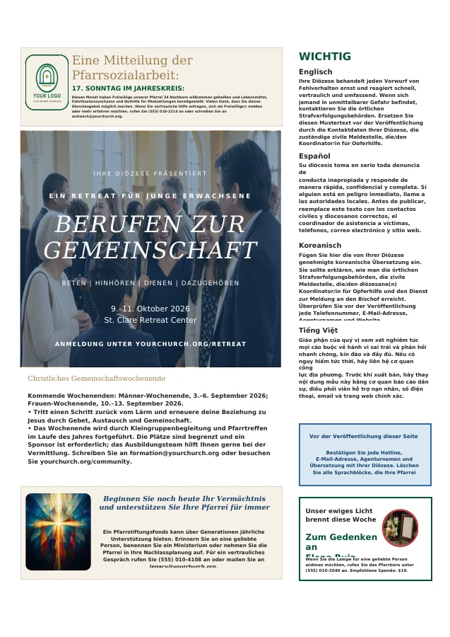 Outreach, Retreat & Safety
