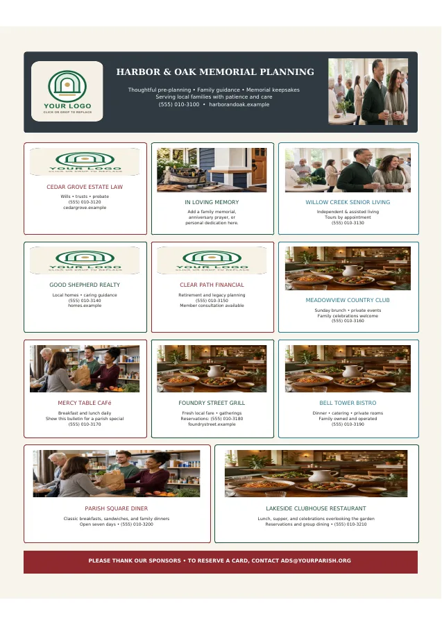 Sponsor Mosaic — Planning, Dining + Local Services
