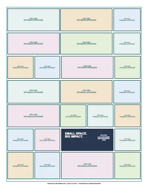 Full Dense Five-Track Sponsor Mosaic bulletin page design