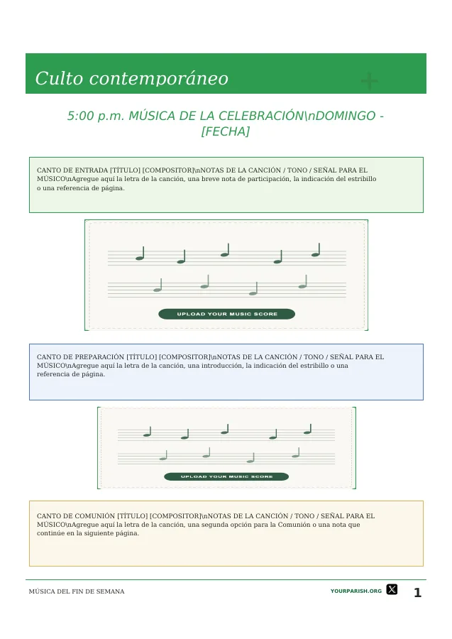 Contemporary Worship Music — Opening Page
