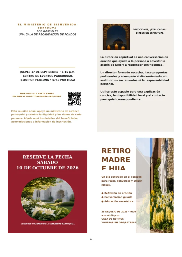 Events and Formation Editorial Grid