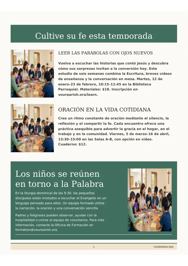 Formation Courses + Children's Liturgy