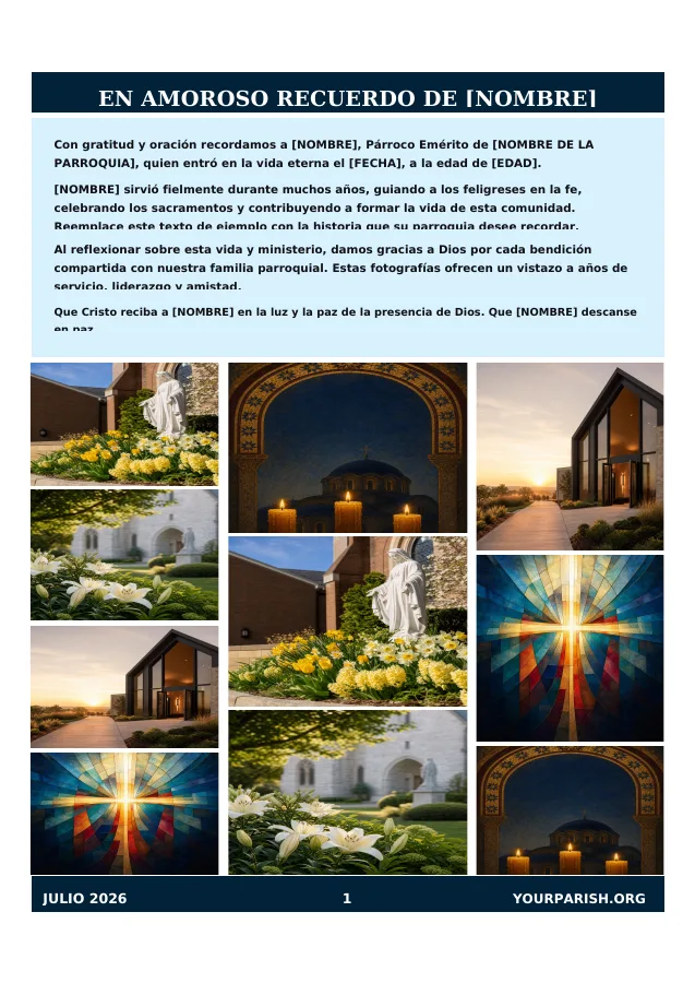 Memorial Photo Collage