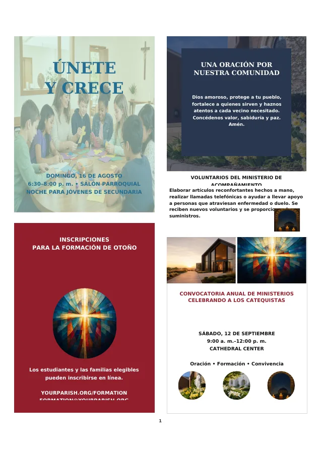 Mixed Ministry Flyer Mosaic