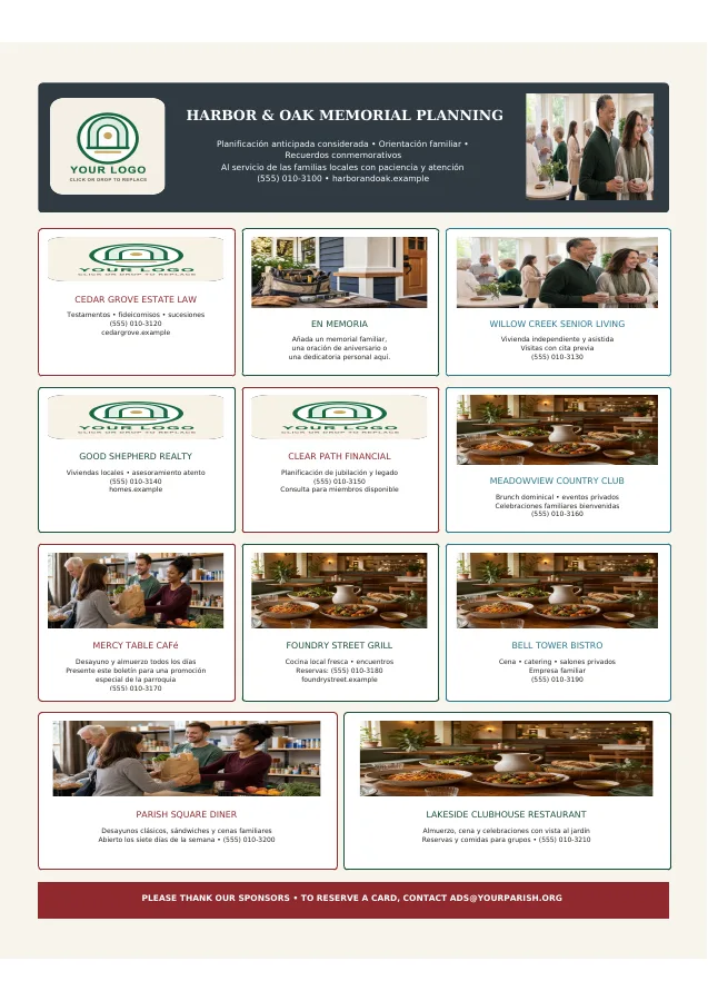 Sponsor Mosaic — Planning, Dining + Local Services