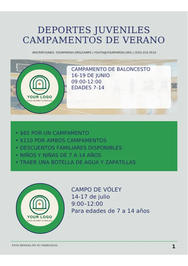 Youth Sports Camp Poster