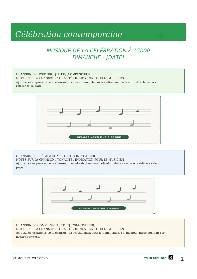 Contemporary Worship Music — Opening Page