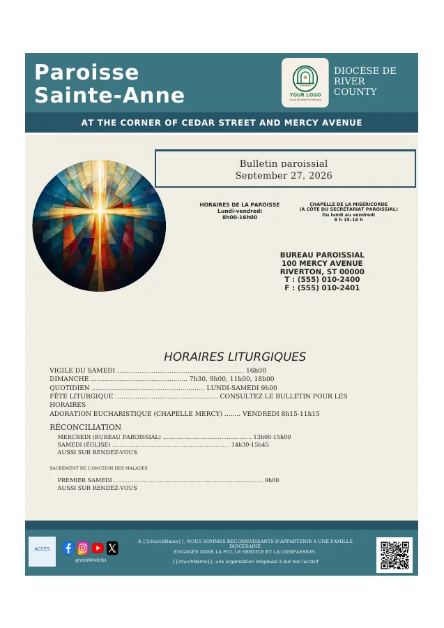 Heritage Parish Schedule Cover