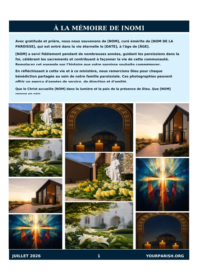 Memorial Photo Collage