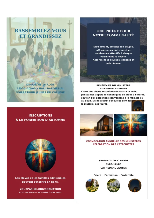 Mixed Ministry Flyer Mosaic