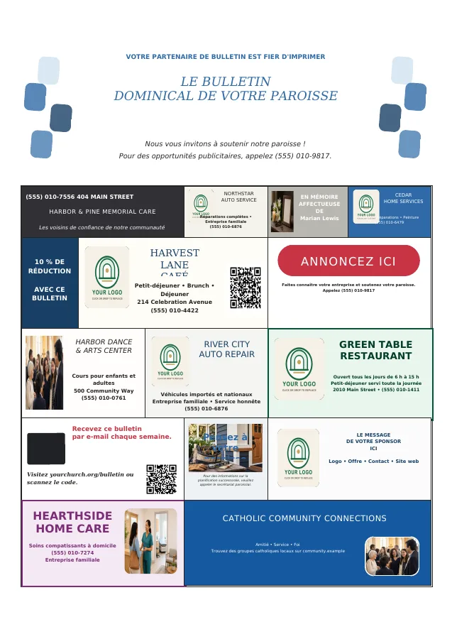 Parish Sponsor Showcase