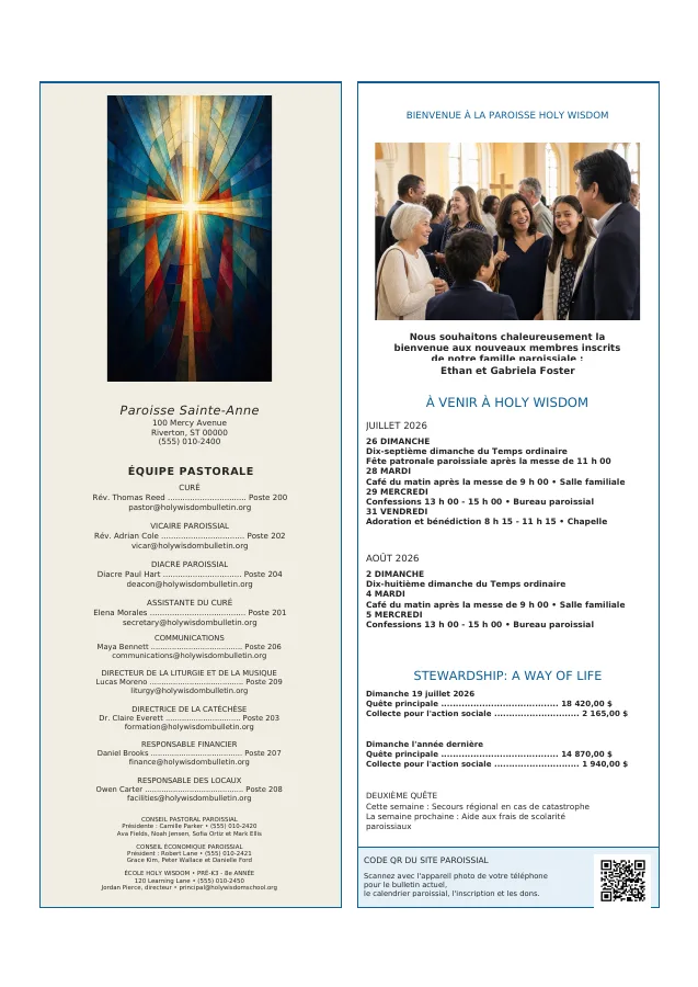 Staff Directory + Parish Week