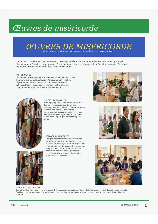 Works of Mercy Photo Collage