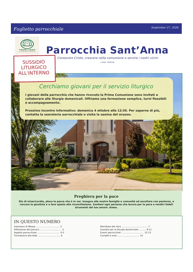 Feature Cover with Parish Snapshot
