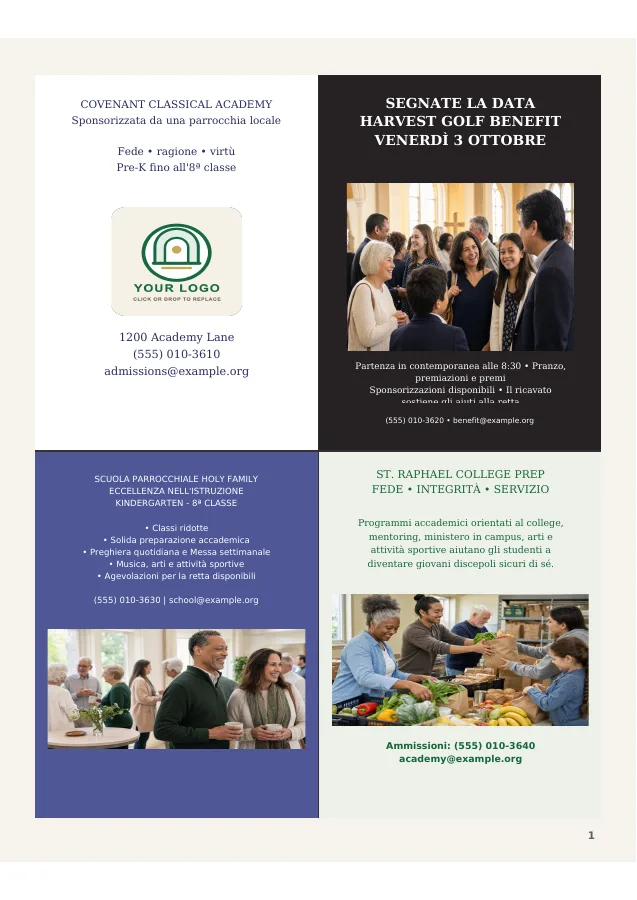 Four-Panel School and Sponsor Showcase