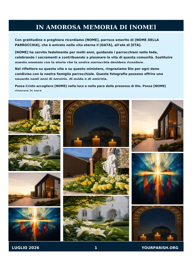 Memorial Photo Collage