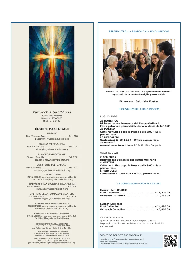 Staff Directory + Parish Week
