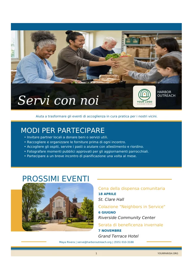 Volunteer Drive + Event Calendar