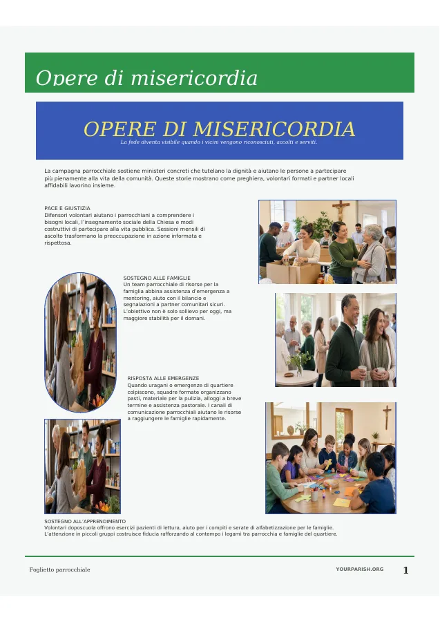Works of Mercy Photo Collage