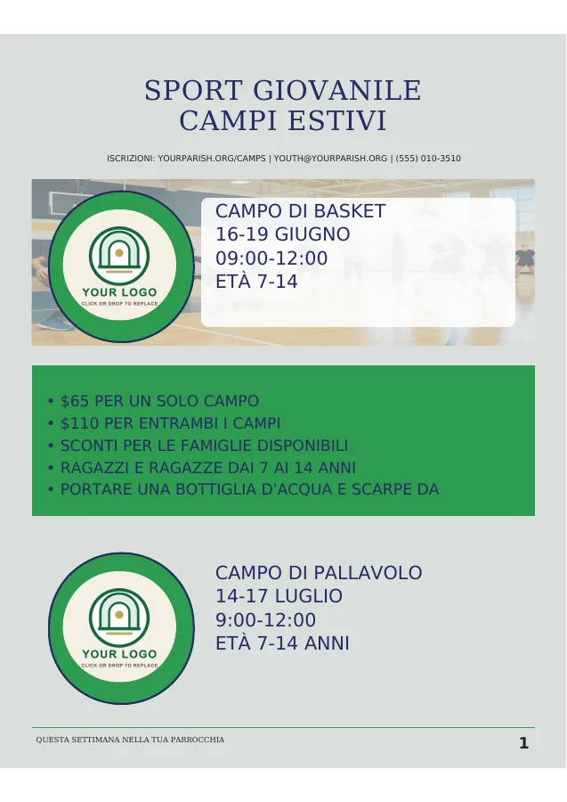 Youth Sports Camp Poster