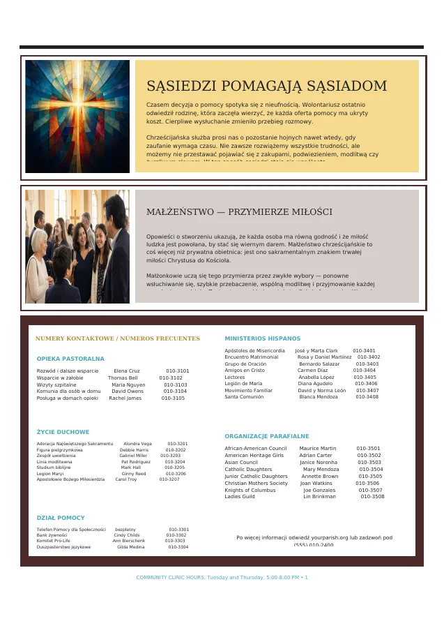 Faith Features + Ministry Directory