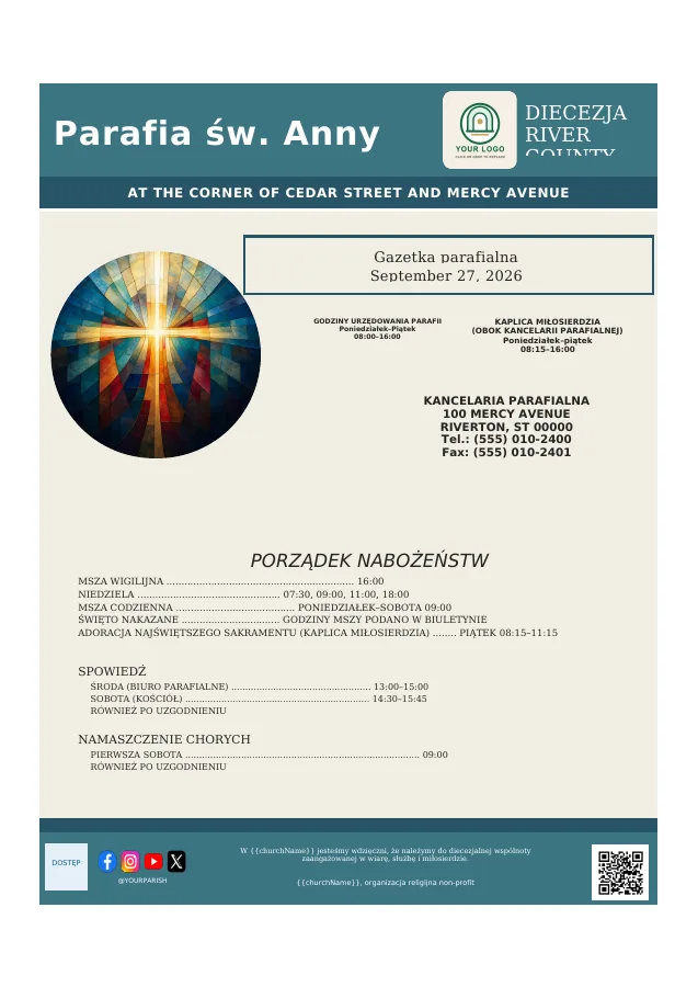 Heritage Parish Schedule Cover