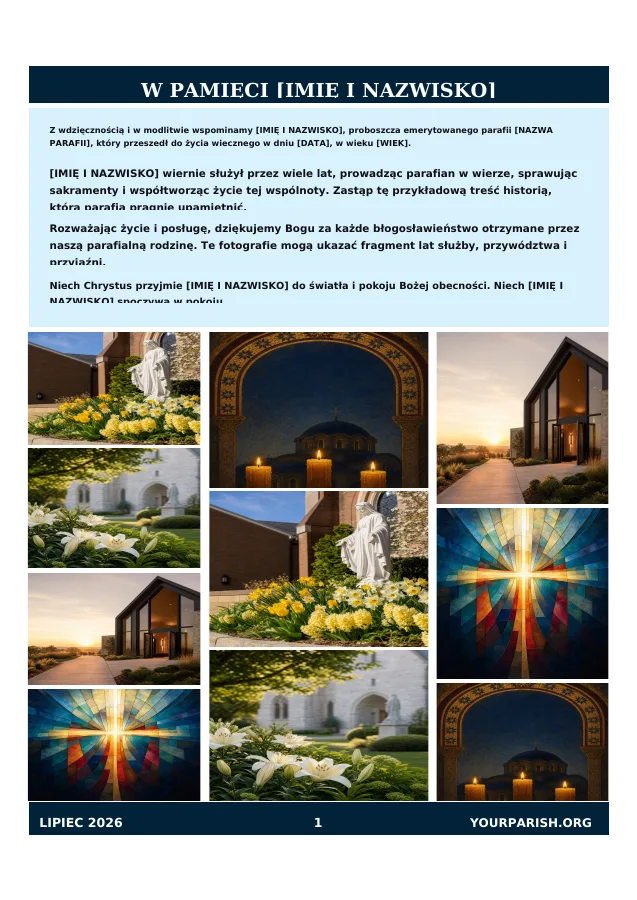 Memorial Photo Collage