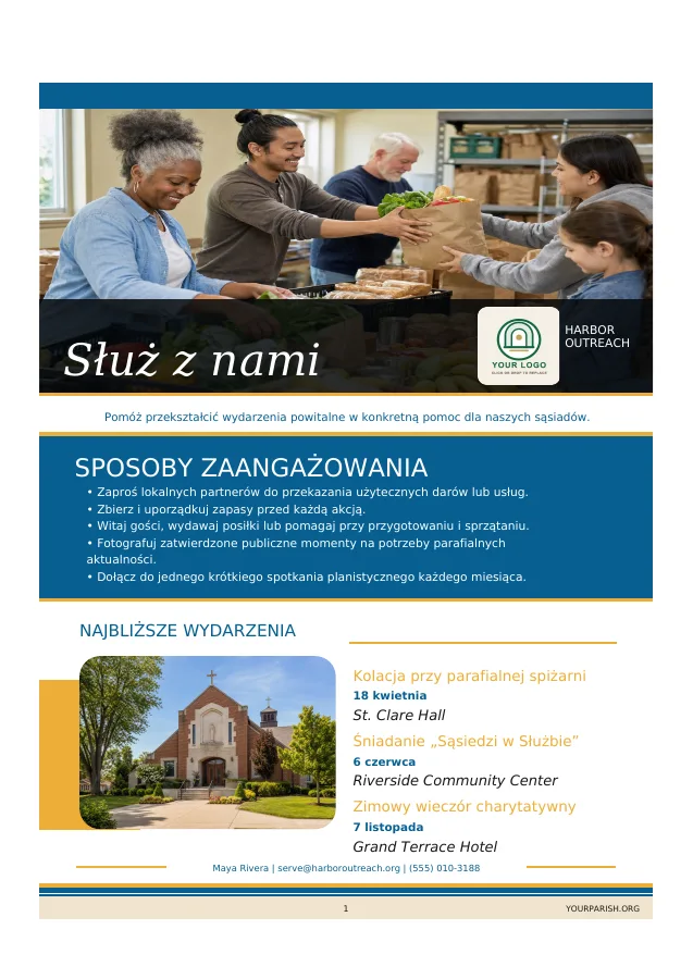 Volunteer Drive + Event Calendar