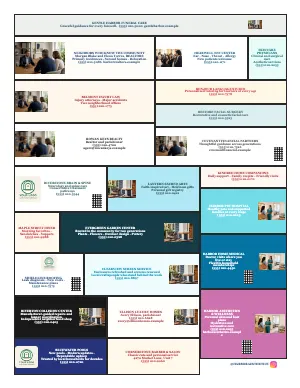 Full Sponsor Mosaic — Health, Family & Community bulletin page design