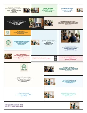 Full Sponsor Mosaic — Professional & Home Services bulletin page design