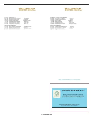Full Two-Column Parish Week bulletin page design