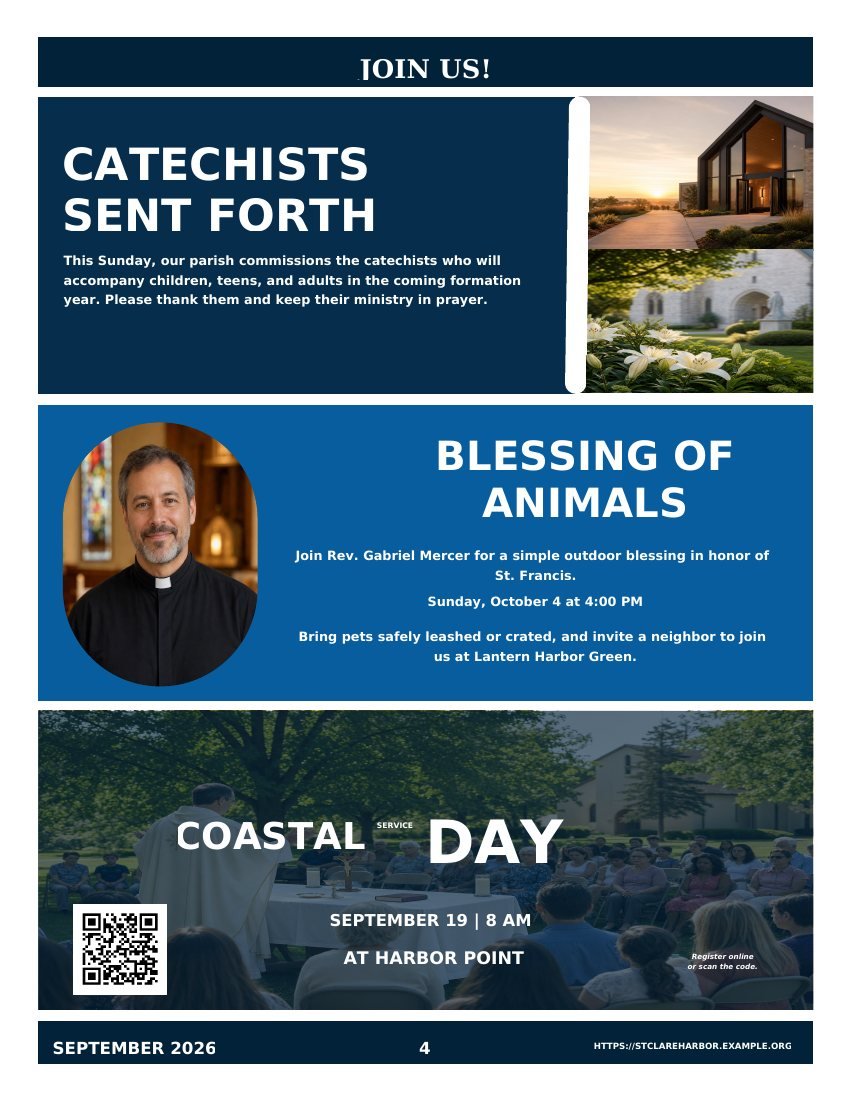 Page 4 of St. Clare at Lantern Harbor Catholic Parish: Three featured events